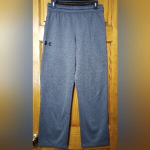 Gray Under Armour Loose Fit Men's Charcoal Joggers, Size M